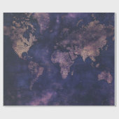  Hemelse Wereldkaart (9) Cadeaupapier (Vlak)