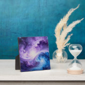 Hemelse Wervelwind: Indigo en Amethist Fotoplaat (Insitu)