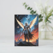 Hemelse Wet Archangel Michael Briefkaart (Staand voorkant)