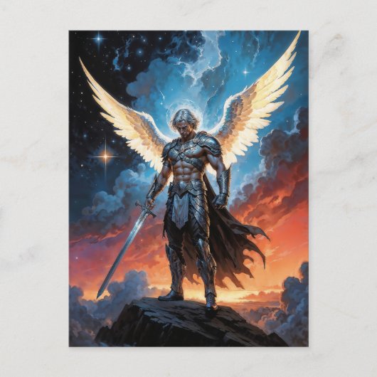 Hemelse Wet Archangel Michael Briefkaart (Voorkant)
