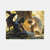Hemelse wezens engel demon fantasie fleece deken (Voorkant (Horizontaal))
