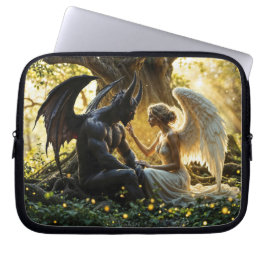 Hemelse wezens engel demon fantasie laptop sleeve