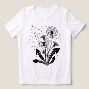Hemelse Wind Paardenbloem Dames Grafische T‑Shirt Tri-Blend Shirt