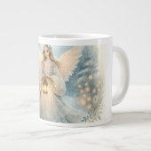 Hemelse Winter Engel Lantaarn van Genade Grote Koffiekop (Voorkant rechts)