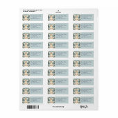 Hemelse Winter Engel Lantaarn van Hoop Etiket (Full Sheet)