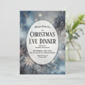 Hemelse Winter Midnight Sparkle Kerstavond Kaart (Staand voorkant)