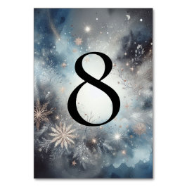 Hemelse Winter Midnight Sparkle Wedding Kaart