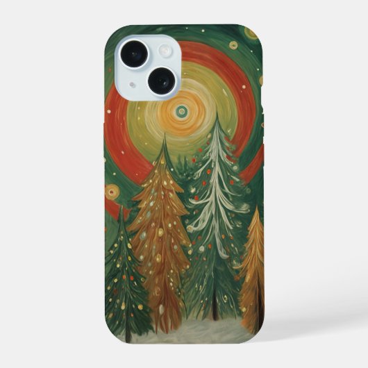 Hemelse Winterbos iPhone 15 Case (Achterkant)