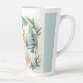 Hemelse Winterengel Lantaarn van Hoop Latte Mok (Rechts)