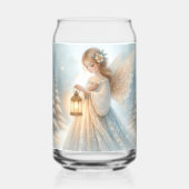 Hemelse Winterengel Lantaarn van Troost Blikvorm Glas (Achterkant)