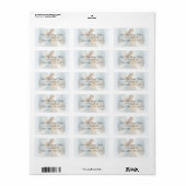 Hemelse Winterengel Lantaarn van Troost Etiket (Full Sheet)