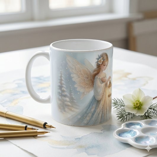 Hemelse Winterengel Lantaarn van Troost Koffiemok