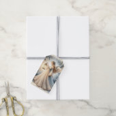 Hemelse Winterengel Lantaarn van Vrede Cadeaulabel (Met Touw)