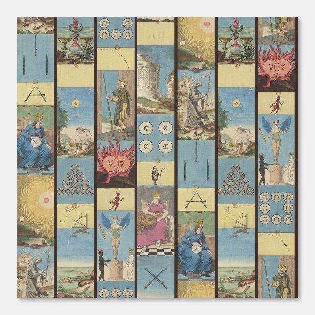 Hemelse  Witchy Tarot Kaart Behang (Voorkant)