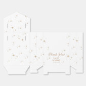 Hemelse Witte Gouden Zon Astronomie bruiloft Bedankdoosjes (Ongevouwen)