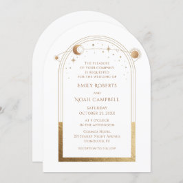 Hemelse Witte Gouden Zon Maansterren Kaart