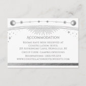 Hemelse Witte Zilveren Mystieke Accommodatie Informatiekaartje (Voorkant)