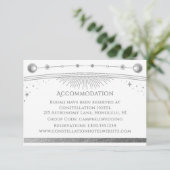Hemelse Witte Zilveren Mystieke Accommodatie Informatiekaartje (Staand voorkant)