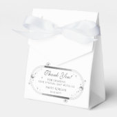 Hemelse Witte Zilveren Zon Maan Sterren Huwelijk Bedankdoosjes (Voorkant Zijde)