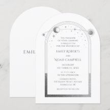 Hemelse Witte Zilveren Zon Maansterren