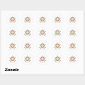 Hemelse Woestijnronde Sticker - Zon Maan Planeet C (Vel)
