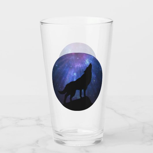Hemelse Wolf Glas (Achterkant)