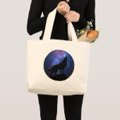 Hemelse Wolf Grote Tote Bag (Voorkant (product))