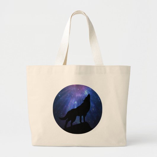 Hemelse Wolf Grote Tote Bag (Voorkant)