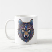 Hemelse Wolf Mok Luxe Lijnkunst (Links)