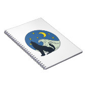 Hemelse Wolf Mystieke Kunst  Notitieboek (Rechterzijde)