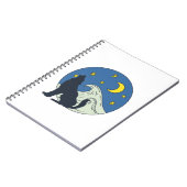 Hemelse Wolf Mystieke Kunst  Notitieboek (Linkerzijde)