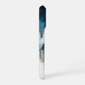 Hemelse Wolf Nachthemel Gouden Filigraan iPhone 16 Hoesje (Rechterkant)