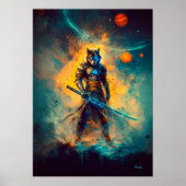 Hemelse Wolf Ronin – Bewaker van het Kosmische Bla Poster (Voorkant)