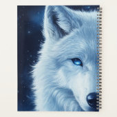 Hemelse Wolf Sky Sterren Tiener Angst Elke Dag Planner (Achterkant)