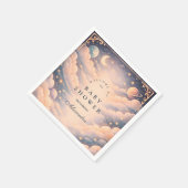 Hemelse wolken sterren babyshower servet (Hoek)