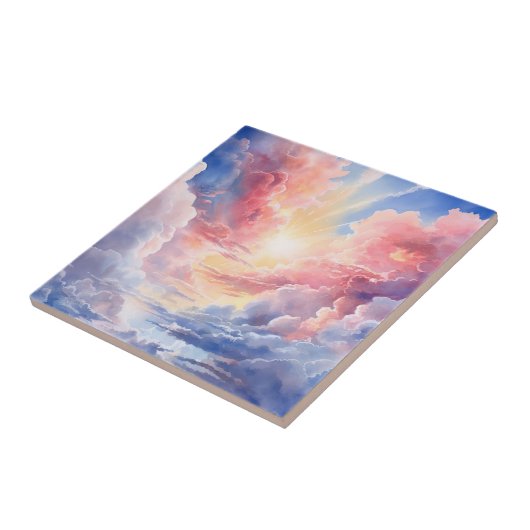 Hemelse Wolken Tegel Tegeltje (Zijkant)