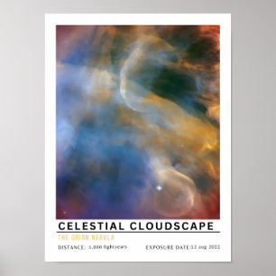 Hemelse Wolkenlucht Ruimte Onderwijs Poster