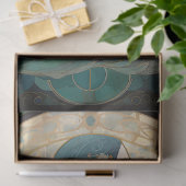 Hemelse Zeemeermin Neutraal Retro Deco Art Decoupa Tissuepapier (Geschenk)