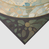 Hemelse Zeemeermin Neutraal Retro Deco Art Decoupa Tissuepapier (Detail)