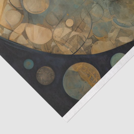 Hemelse Zeemeermin Neutrale Kustkunst Decoupage Tissuepapier (Detail)