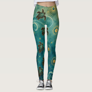 Hemelse Zeeschildpadreis Leggings