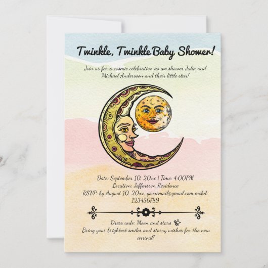 Hemelse Zegeningen: Onze Kleine Ster Verwelkomend Kaart (Voorkant)