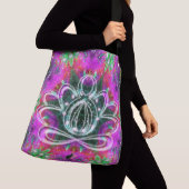 Hemelse Zen Lotus Crossbody Tas (Dichtbij)