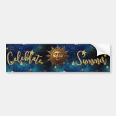 Hemelse Zomer Vier de Zomer  Bumpersticker (Voorkant)