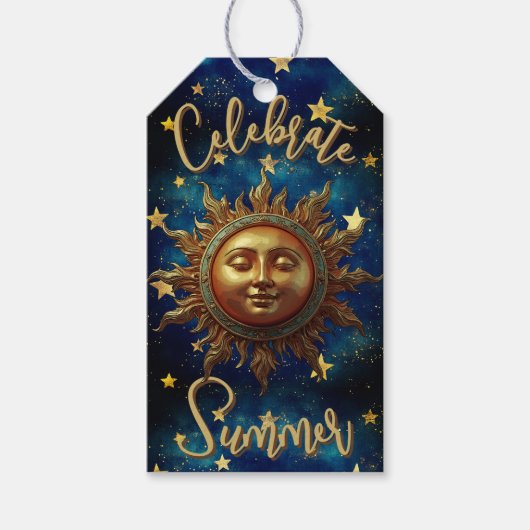 Hemelse Zomer Vier de Zomer  Cadeaulabel (Voorkant)