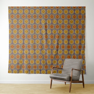 Hemelse Zon Bloemen Wandkleed