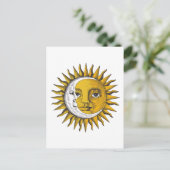 Hemelse Zon en Maan Afbeelding Ledge Briefkaart (Staand voorkant)