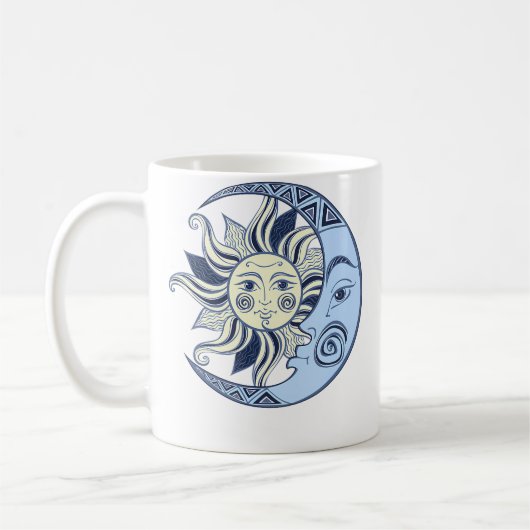 Hemelse Zon En Maan Boho Koffiemok (Links)