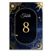 Hemelse zon en maan bruiloft kaart (Voorkant)