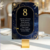 Hemelse zon en maan bruiloft zitplaatsen kaart